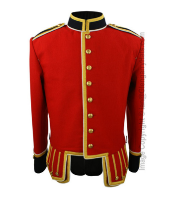 Red / Navy Blue Pipe Band Doublet