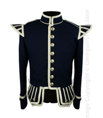 FDNY EMS Navy / Silver Gabardine Doublet