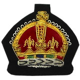 Kings Crown Badge Gold Bullion on Black