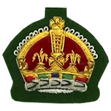 Kings Crown Badge Gold Bullion on Green