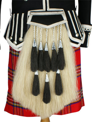 Chrome Campbell of Breadalbane 8 Tassel Horsehair Sporran