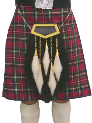Clan Buchanan 5 Tassel Horsehair Sporran