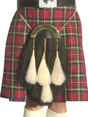 Clan Drummond 4 Tassel Horsehair Sporran