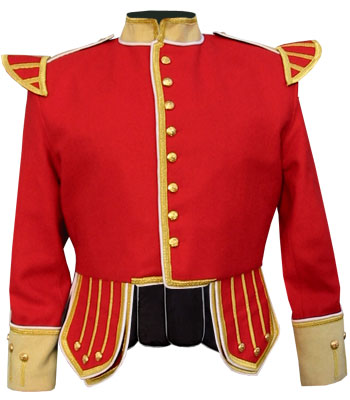 Red / Buff Pipe Band Doublet