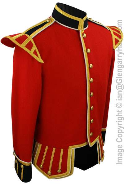 Red / Navy Blue Pipe Band Doublet