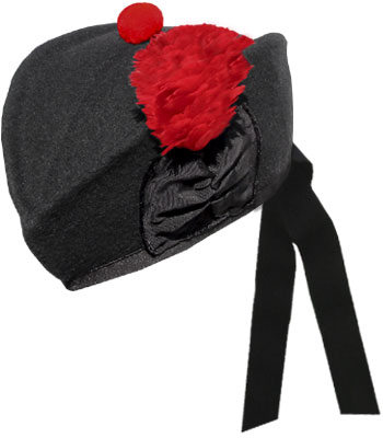 Black Glengarry Hat