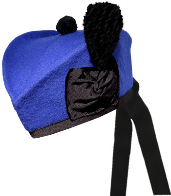 Royal Blue Glengarry Hat