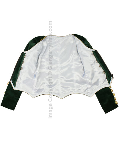 Green Velvet Highland Dance Jacket - Image 3