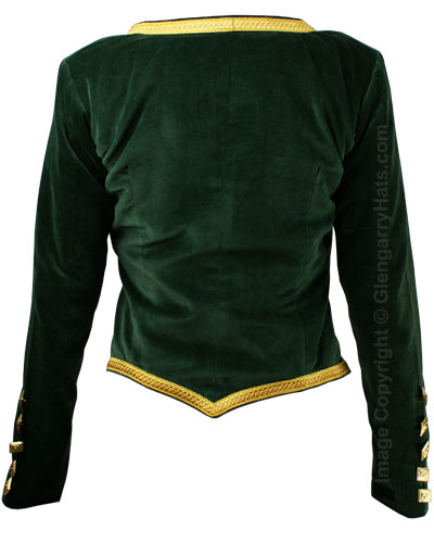 Green Velvet Highland Dance Jacket