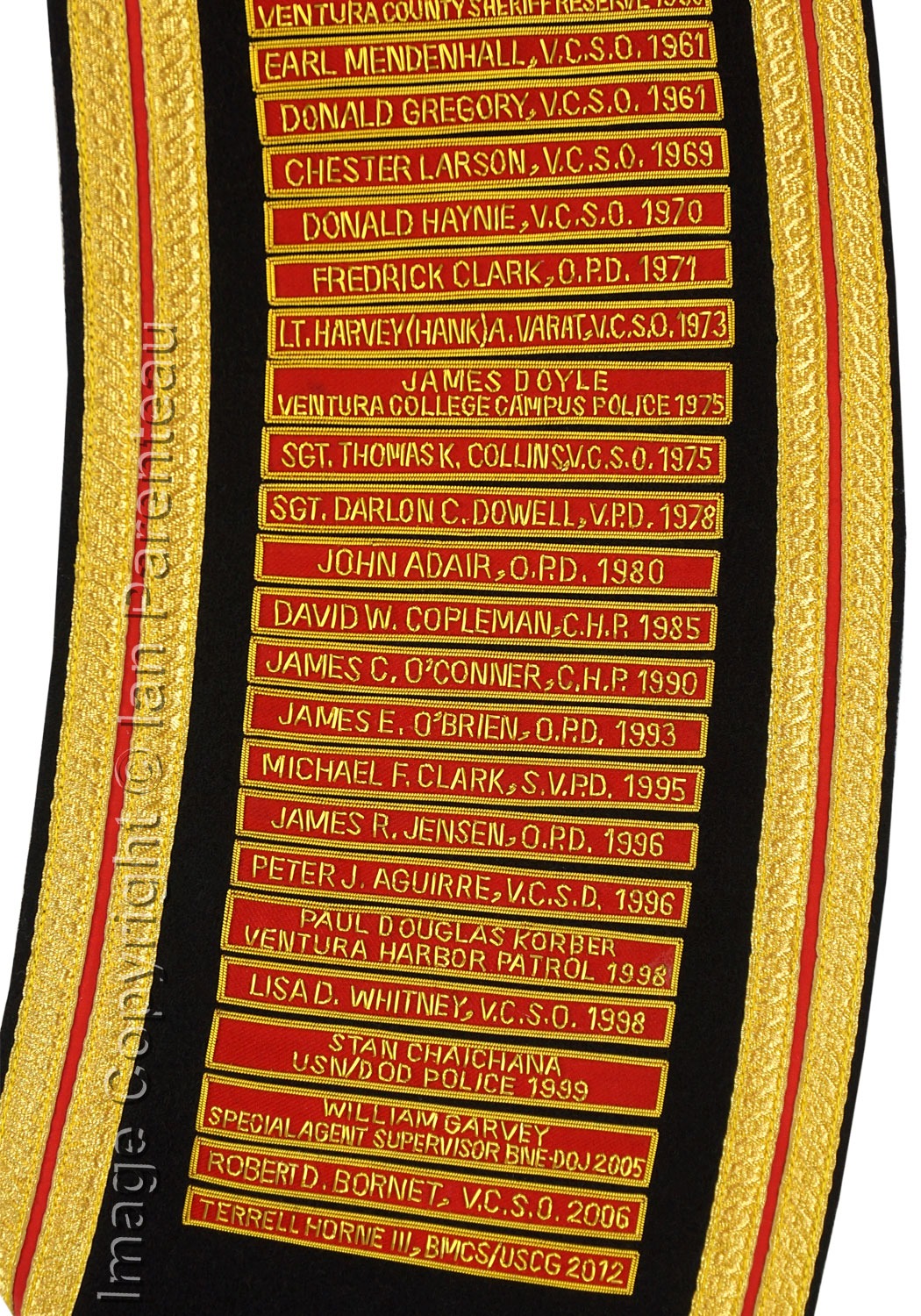 Custom Made Drum Major Baldric Sashes - Image 4