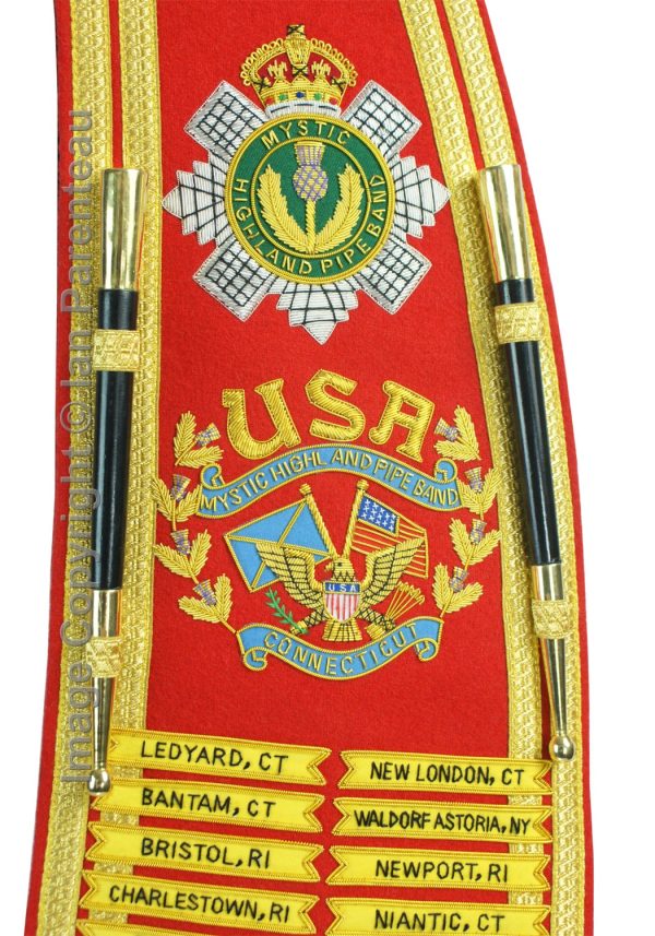 Custom Made Drum Major Baldric Sashes
