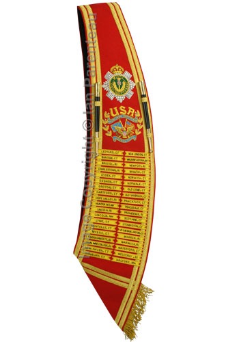 Custom Made Drum Major Baldric Sashes