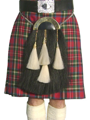 Clan MacKenzie 4 Tassel Horsehair Sporran