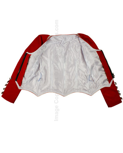 Red Velvet Highland Dance Jacket - Image 3