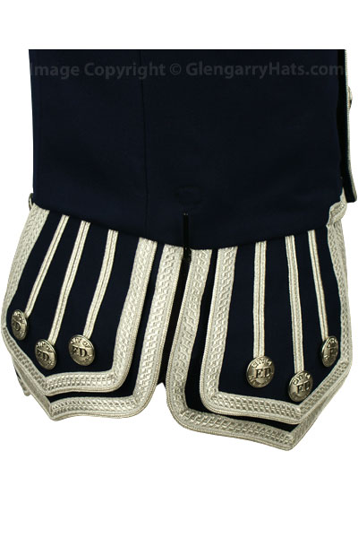 FDNY EMS Navy / Silver Gabardine Doublet