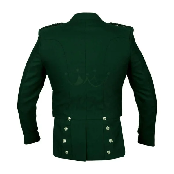 Prince Charlie Jacket With Vest Green Color