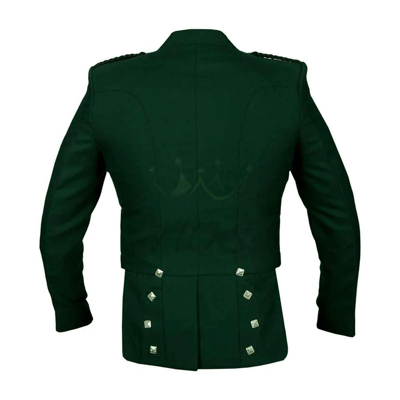 Prince Charlie Jacket With Vest Green Color - Image 2